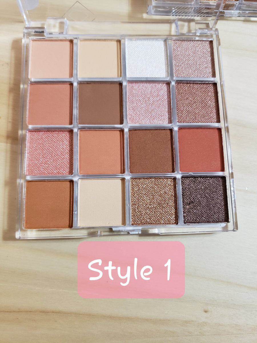 She Makeup 16 Color Tester Shadow Palette 3 Styles To Choose From –  ZinatSales