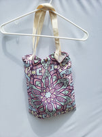 Floral Pattern Canvas Tote Bag New