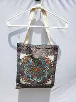 Floral Mandala Canvas Tote Bag