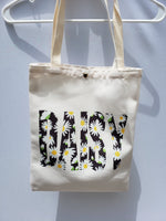 Flowers Daisy Canvas Tote Bag Travel Bag