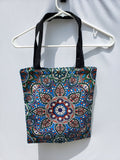 Floral Mandala Canvas Tote Bag