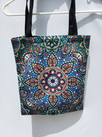 Floral Mandala Canvas Tote Bag