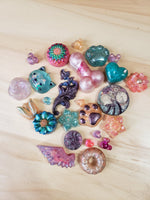 25 Pieces Resin Flatbacks Multi Selection Bundle Handmade