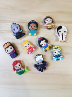 Disney Princesses And Villians 10 Pieces Croc Charms