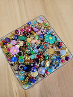 Rhinestones,  Flatbacks, Floral 2 oz Bag