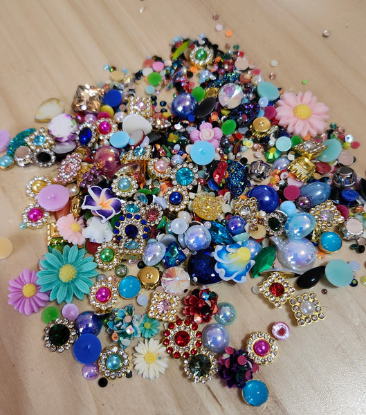 Rhinestones,  Flatbacks, Floral 2 oz Bag