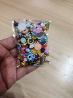 Rhinestones,  Flatbacks, Floral 2 oz Bag