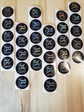 Black Holographic Thank You For Supporting My Small Business 1 inch Stickers 500 pieces Roll