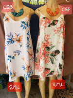 Boutique Summer Dresses Floral Printed 2 Styles To Choose From Great For Any Occasion