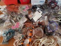 Costume Fashion Jewelry lot Necklaces,Bracetles and more PRICE IS FOR 1 POUND ONLY