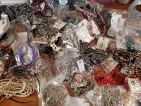 Costume Fashion Jewelry lot Necklaces,Bracetles and more PRICE IS FOR 1 POUND ONLY