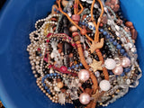 Costume jewelry lot,wearable!Great for crafters, resellers(Price is for 4 pounds)