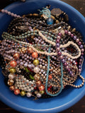 Costume jewelry lot,wearable!Great for crafters, resellers(Price is for 4 pounds)