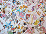 Kawaii stationary  grab bag assorted with stickers, postcards, note papers