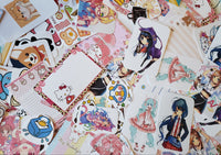 Kawaii stationary  grab bag assorted with stickers, postcards, note papers