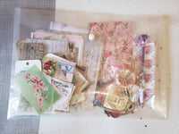 Junk journal, ephemera kits, vintage style, postcards, stickers, note paper, and more.