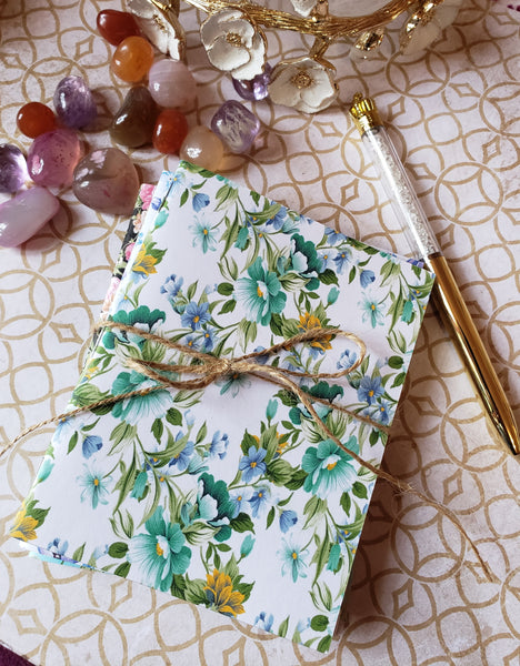 Cute Flower Pocket Handmade Notebooks