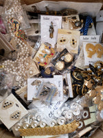 1 pound Costume, Vintage Style Jewelry Lots! Great for crafters and resellers.