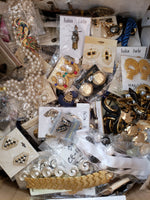 1 pound Costume, Vintage Style Jewelry Lots! Great for crafters and resellers.