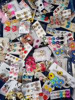 Flower, Bling, Pearl Style  50 Pairs Earrings Lot (not 50 sheets)