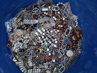 3 pounds Men's costume, retro jewelry lot. Wearable and for crafting