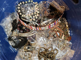 3 pounds Men's costume, retro jewelry lot. Wearable and for crafting