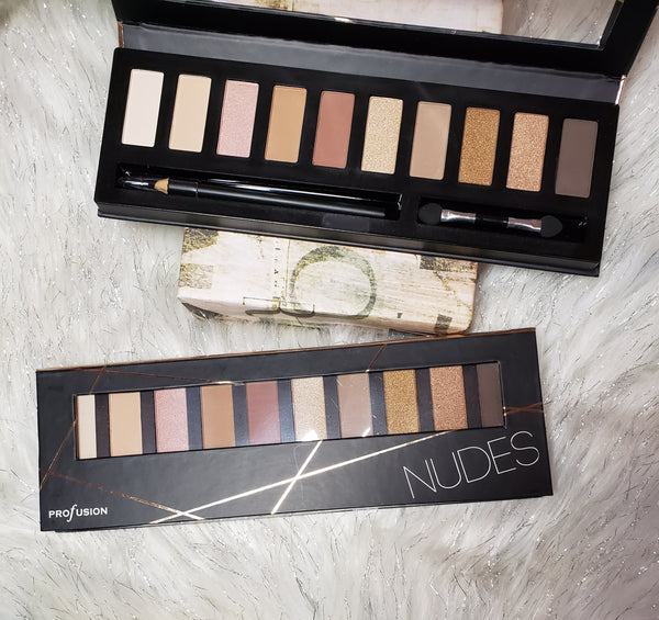 Nudes 10 color eyeshadow palette from Prolux