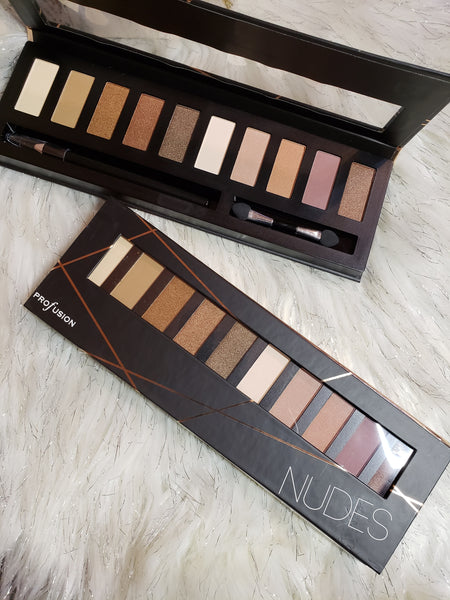 Nudes from Profusion 10 color eyeshadow palette