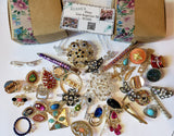 Brooches & Hair Accessories Lot (Total of 20 pieces). Also great for crafters!