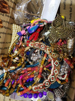 Costume jewelry lot,wearable!Great for crafters, resellers(Price is for 4 pounds)