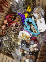 Costume jewelry lot,wearable!Great for crafters, resellers(Price is for 4 pounds)