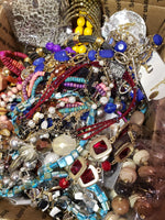 Costume jewelry lot,wearable!Great for crafters, resellers(Price is for 4 pounds)