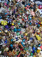 Crafters kit repurposed jewelry for jewelry art, frame decor, embelleshing 8oz bag