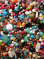 Beads lot for crafters and jewelry making. Price is for 8 oz bag