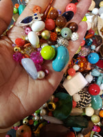 Beads lot for crafters and jewelry making. Price is for 8 oz bag