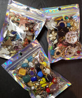 Crafters kit repurposed jewelry for jewelry art, frame decor, embelleshing 8oz bag