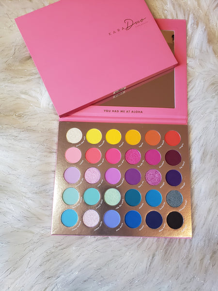 You Had Me At Aloha 30 color eyeshadow palette from Kara Beauty