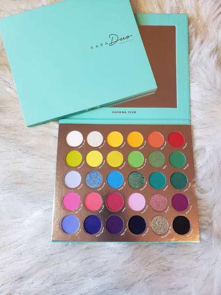 Havan Club 30 color eyeshadow palette from Kara Beauty