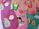 Cute Tote/Reusable Bags Avocado and Mermaid Wholesale Only 6 and 12 Pieces Options