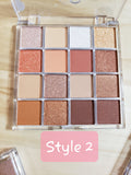 She Makeup 16 Color Tester Shadow Palette 3 Styles To Choose From