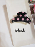 Fashion Retro Polka dot Hair Clips, Claws. 6 Styles To Choose From