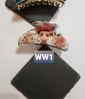 Floral Frida Fashion Hair Claws/Clips 6 Different Styles to Choose From