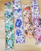 Floral Printed Lamimated Bookmarks Bundles Handmade 6 Pieces