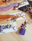 Wholesale Fashion Tassel Keychains Purse Jewelry Handmade 12 Pieces