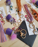 Wholesale Fashion Tassel Keychains Purse Jewelry Handmade 12 Pieces