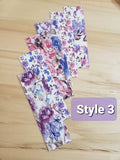 Floral Printed Lamimated Bookmarks Bundles Handmade 6 Pieces