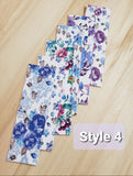 Floral Printed Lamimated Bookmarks Bundles Handmade 6 Pieces