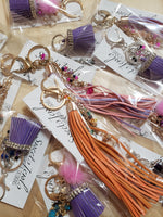 Wholesale Fashion Tassel Keychains Purse Jewelry Handmade 12 Pieces