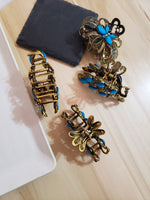 Blue Retro Style Fashion Hair Claws Hair Clips 4 Different Styles To Choose From