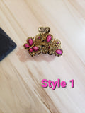 Pink Retro Style Fashion Hair Claws Hair Clips 4 Styles To Choose From